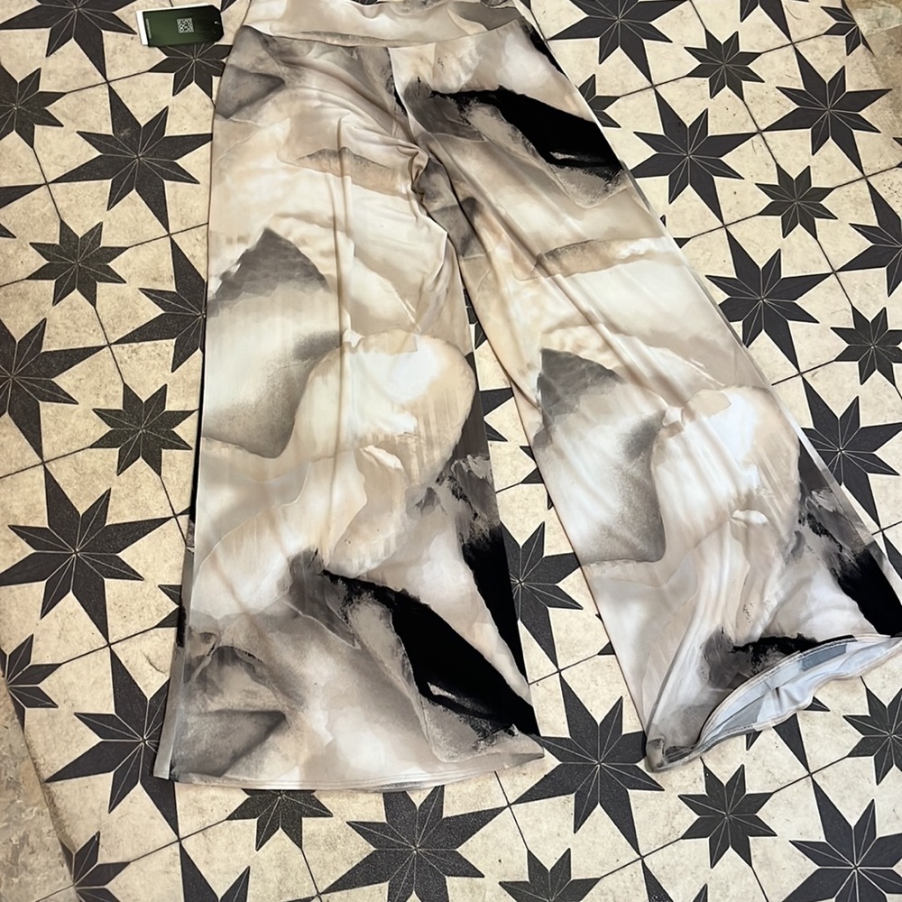 Clara Sun Woo Polatzo pants size L made in USA Travel friendly! NWT - Picture 4 of 8